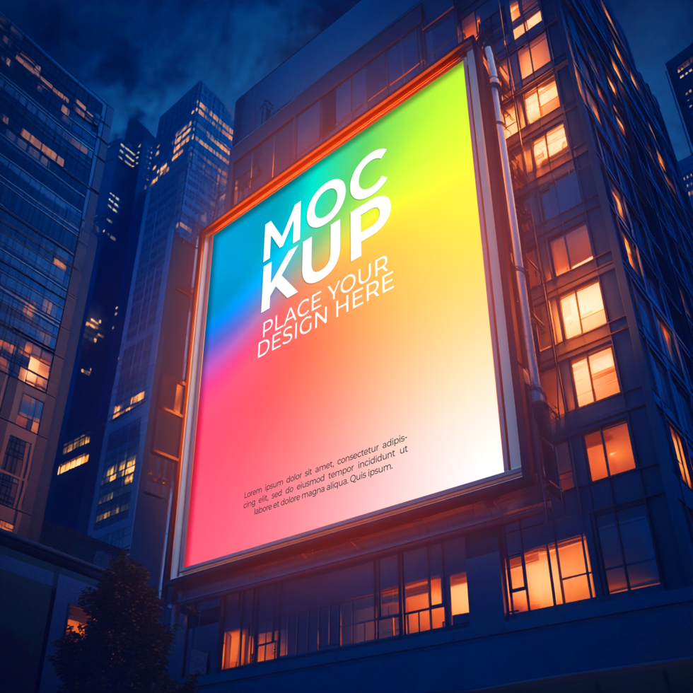High-impact urban billboard design for advertising concepts psd