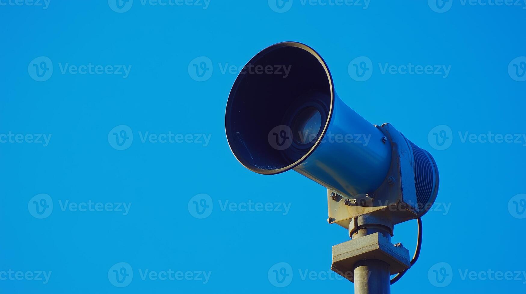 emergency public warning siren symbol. activated photo
