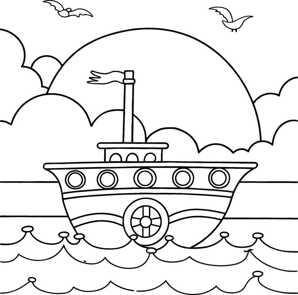 Creative Emergency Vehicles for Young Artists vector