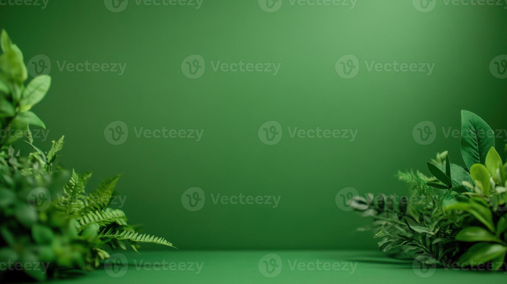 Green Screen Overlay with Natural Plant Elements in Micro Lens Photography Booth for Eco-Friendly Design photo
