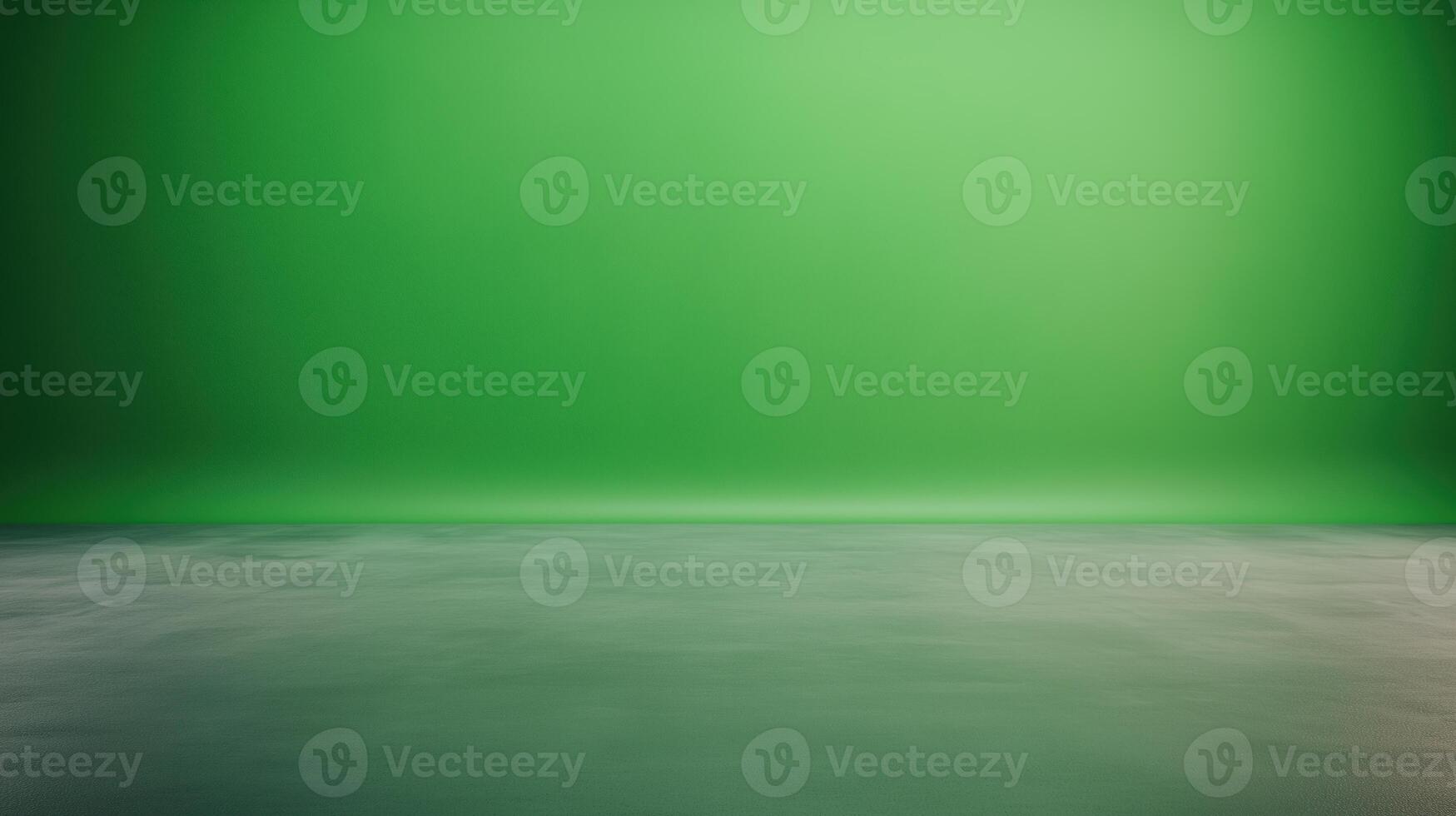 Green Wall Background With Floor Seamlessly Blending Into A Vibrant Minimalist Space Perfect For Creative Designs And Modern Interiors Or Artistic Presentations With Copy Space Possibilities photo