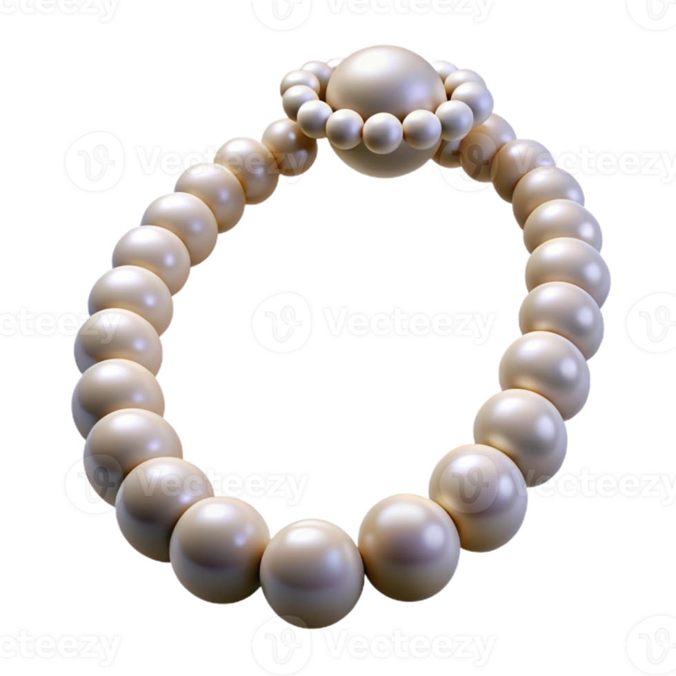 Pearl Necklace with Centerpiece png