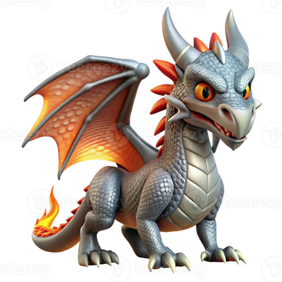 3D Rendered Cartoon Dragon png