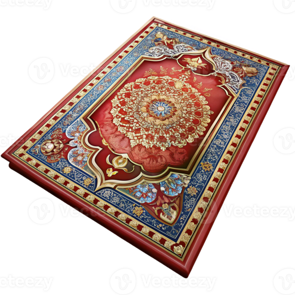 Ornate Red and Gold Decorative Tabletop png