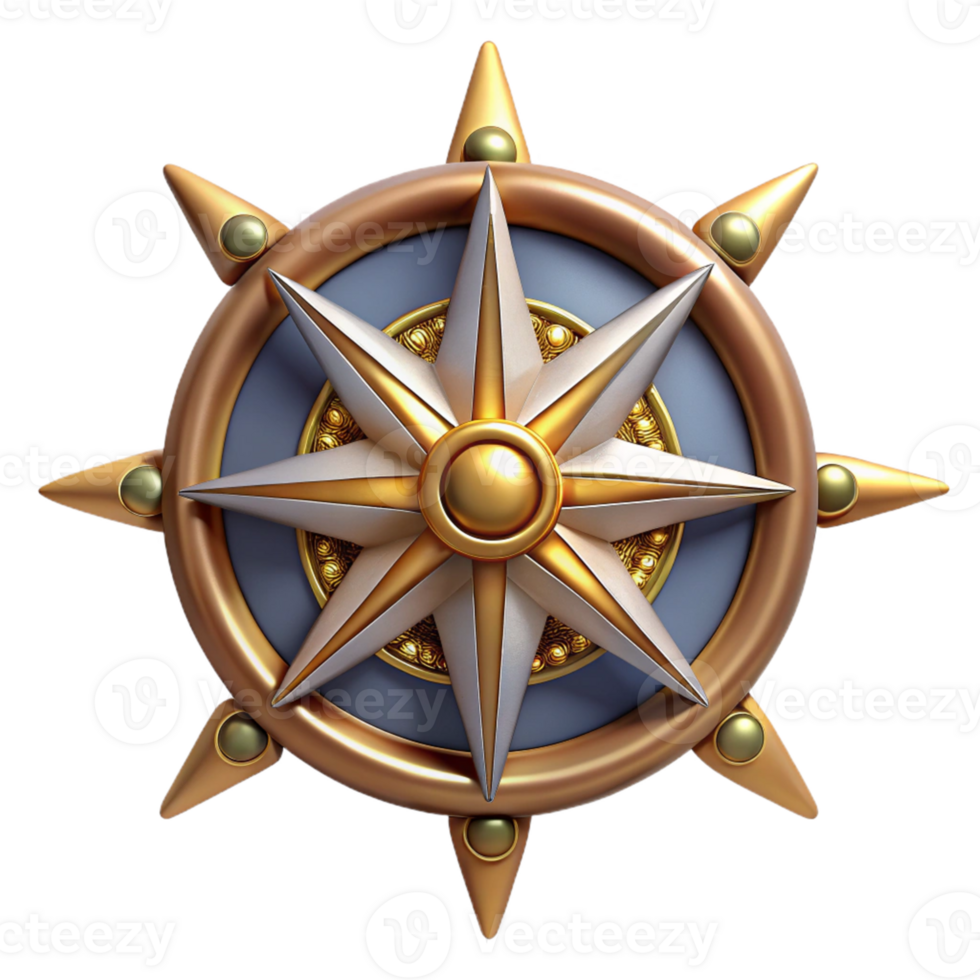 Golden Star Compass png