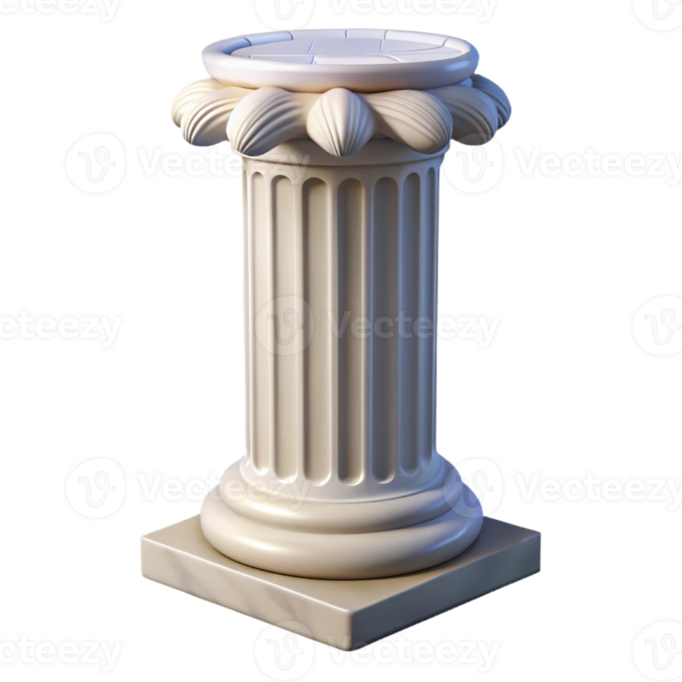White Marble Column Pedestal png