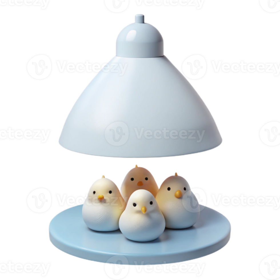 Cute 3D Chick Lamp With Soft Glow png