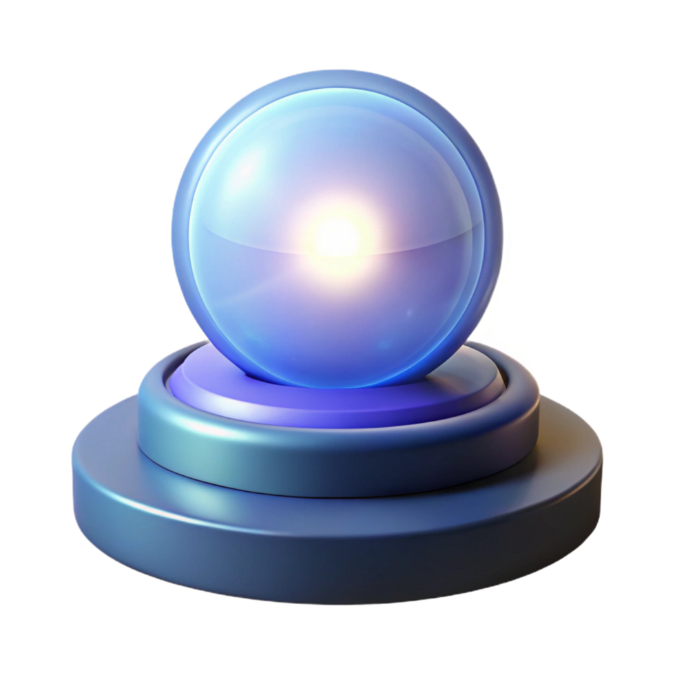 Glowing Orb on Platform png