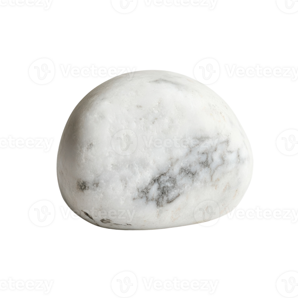 White Stone on White Background on transparent background. png