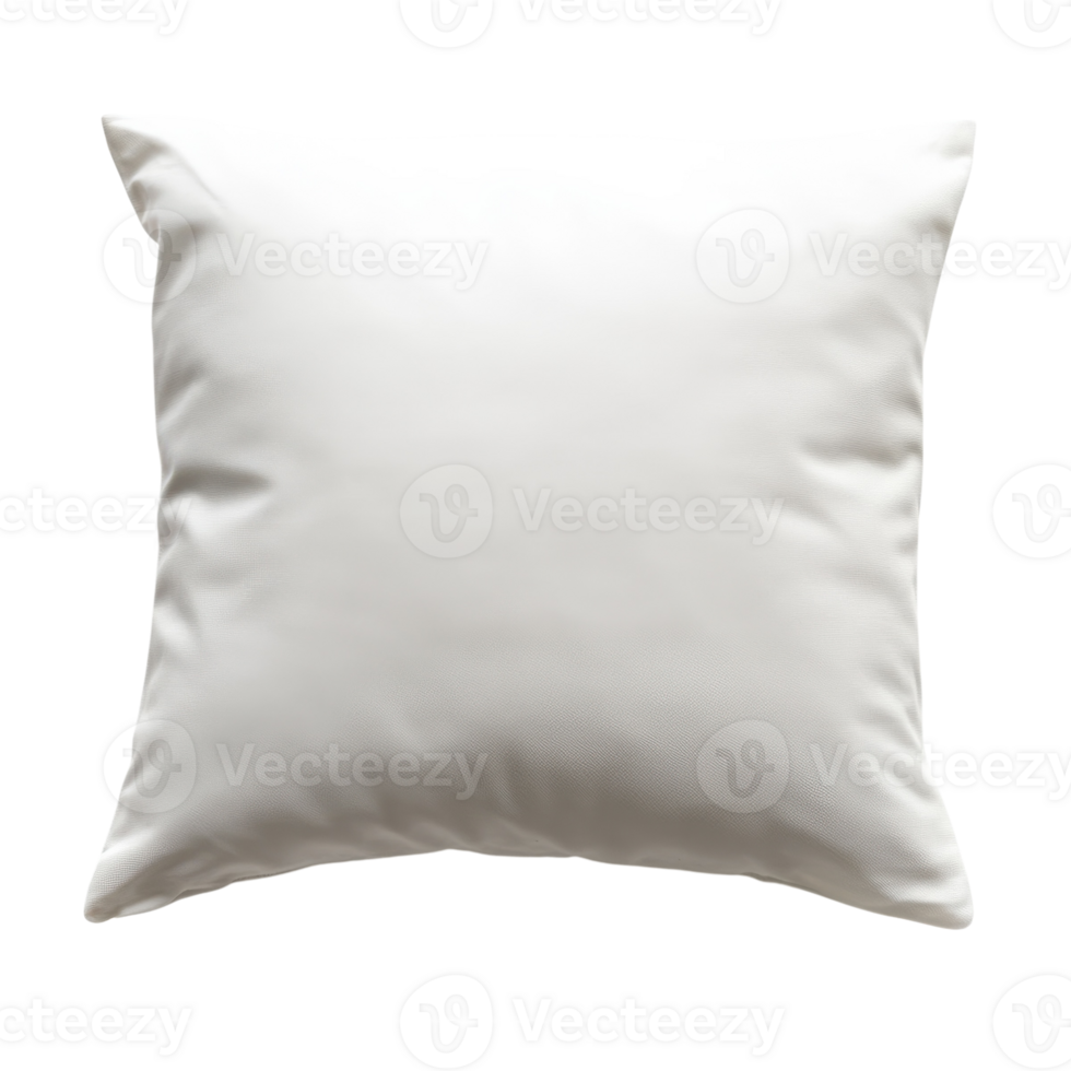 White Pillow on White Background on transparent background. png