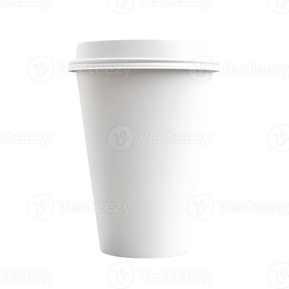 Blank White Coffee Cup Mockup on transparent background. png