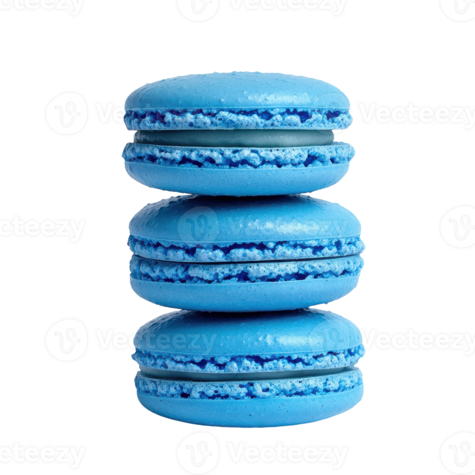 Süss hausgemacht Macarons auf transparent Hintergrund. 55299466 PNG