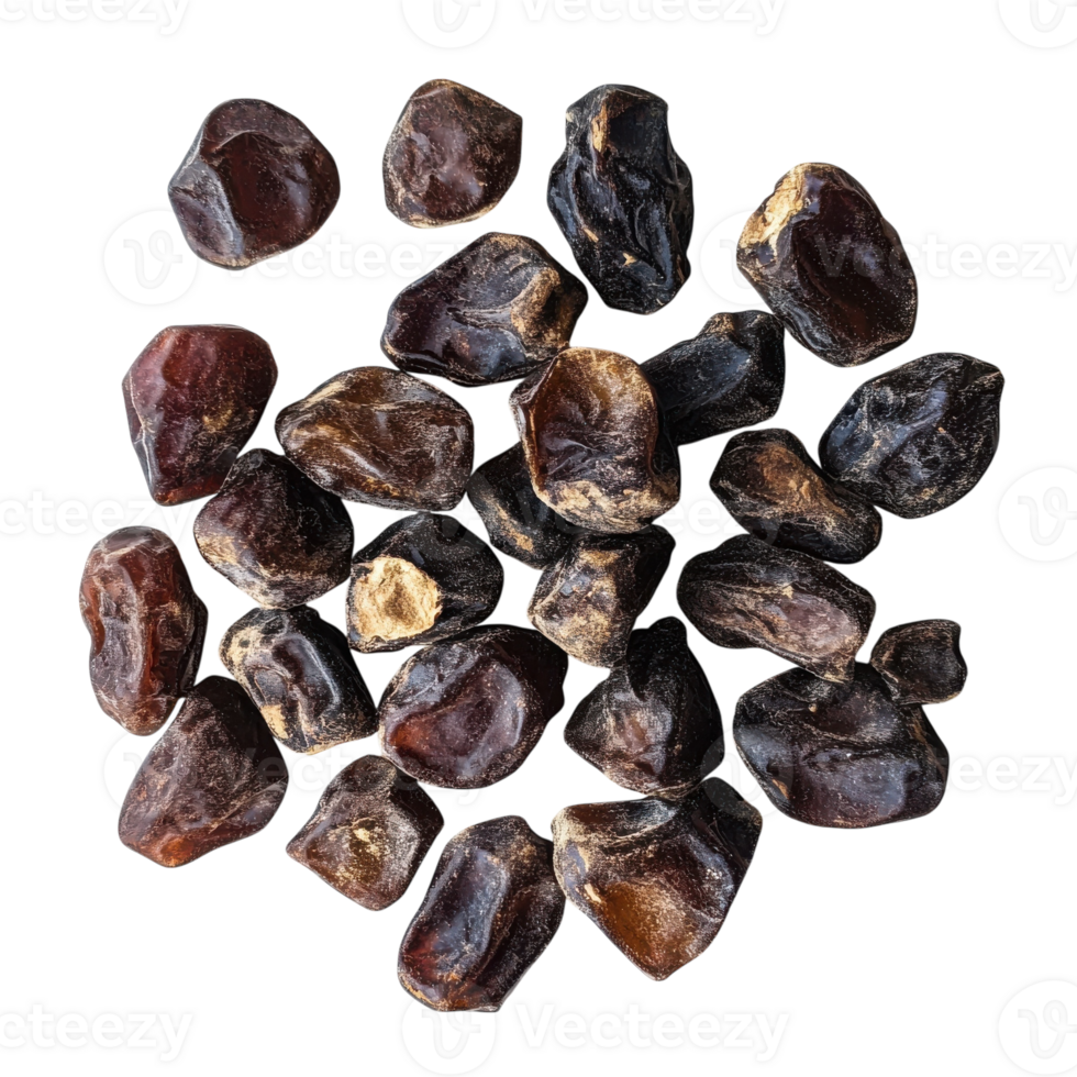 Sweet Medjool Dates Close Up on transparent background. png