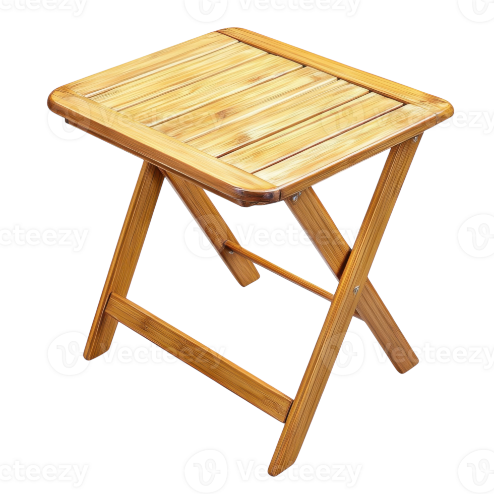 Folding Table White Background on transparent background. png