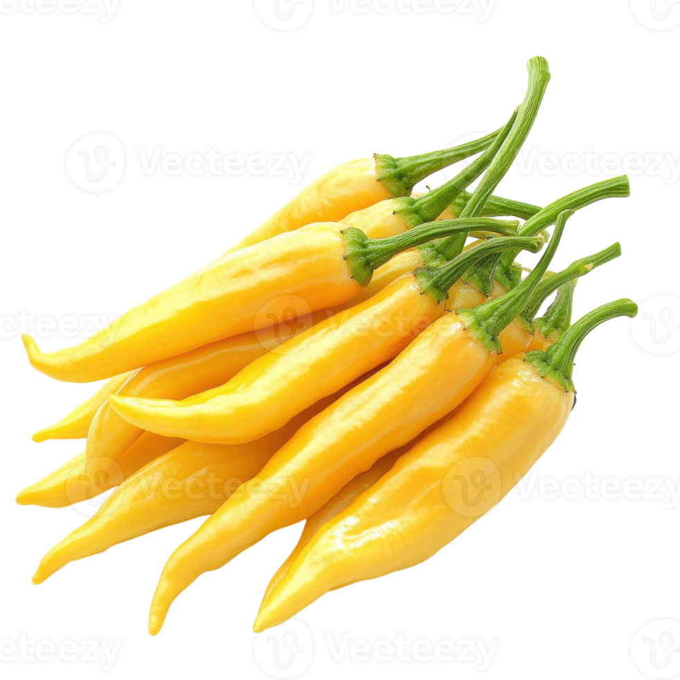 Yellow Pepper White Background on transparent background. png