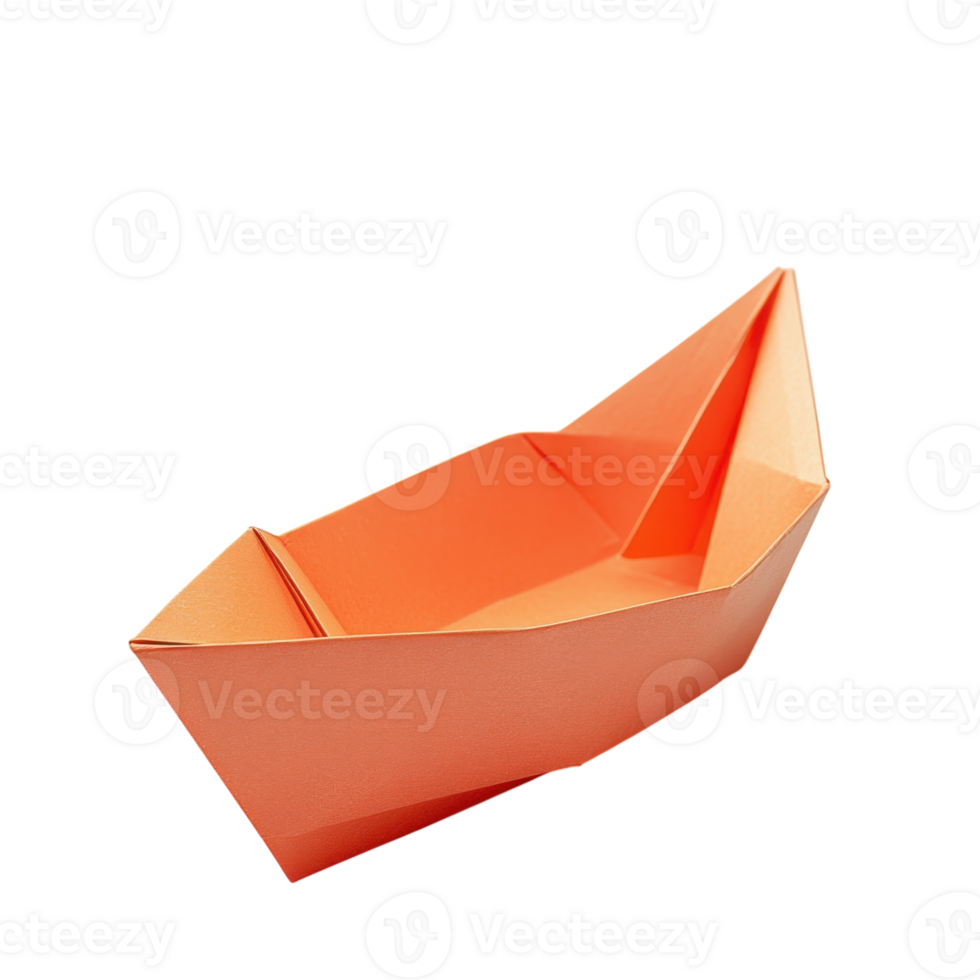 Paper Boat White Background on transparent background. png