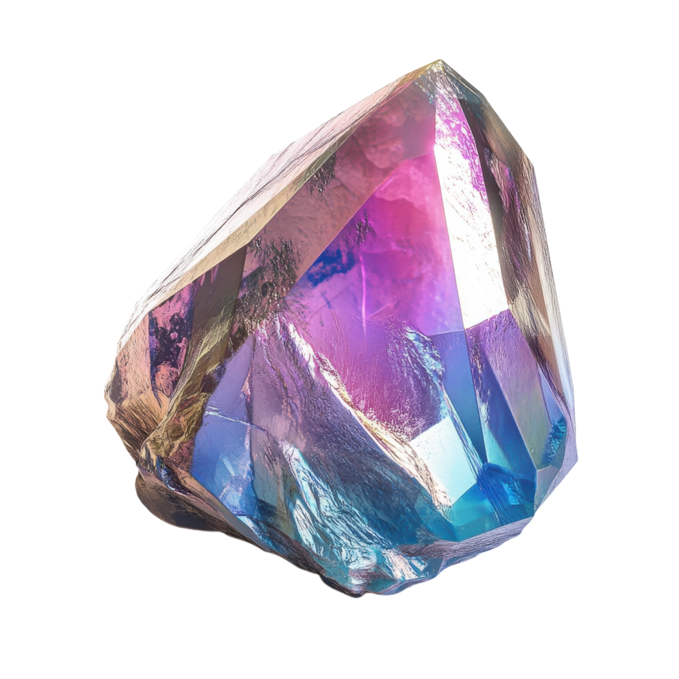Brilliant Diamond Gem White Background on transparent background. png