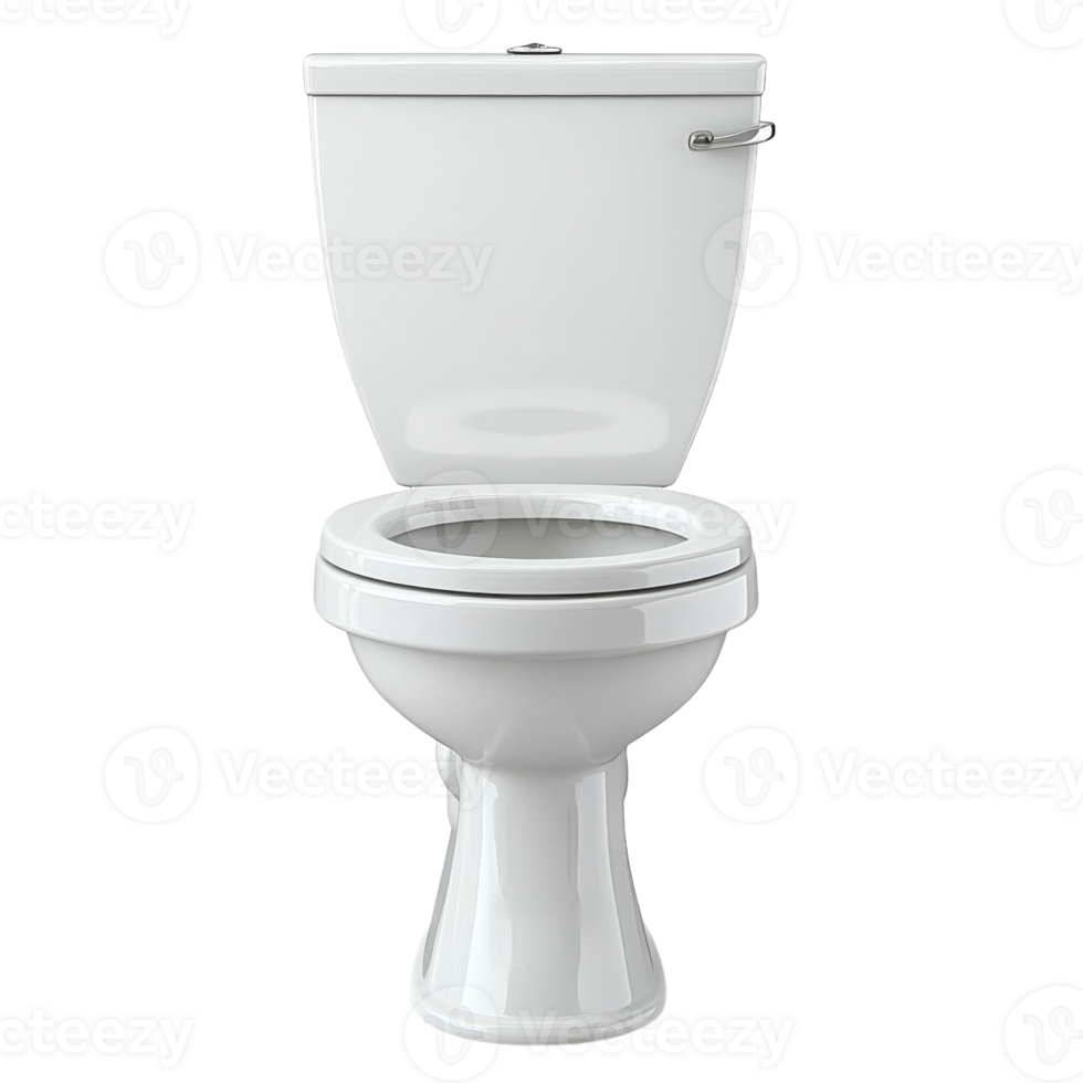 Clean Modern Toilet Design on transparent background. png