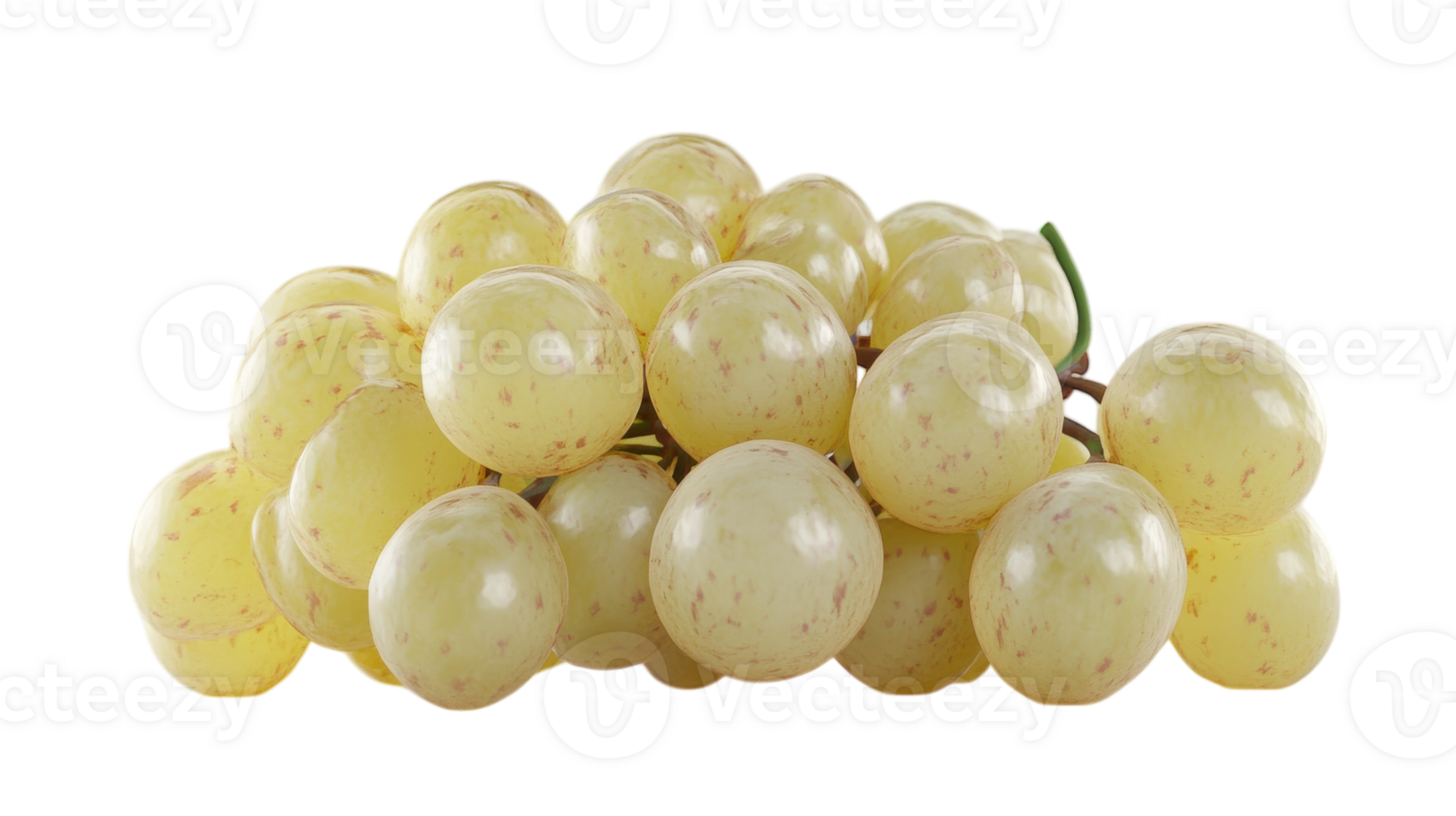 A Large Bunch of Fresh Grapes Isolated on White Background Suitable for Healthy Food Advertising and Culinary Illustrations. png