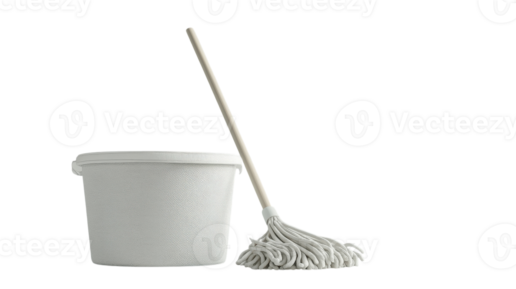 A Versatile Mop Bucket with Mop Set on a Clean White Background, Ideal for Household Cleaning Tasks and Commercial Use. png