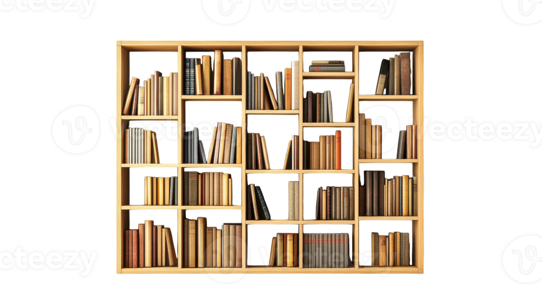 Stunning and Versatile Modular Bookshelf System Perfect for Organizing and Displaying Your Literary Collection in Any Modern Space. png