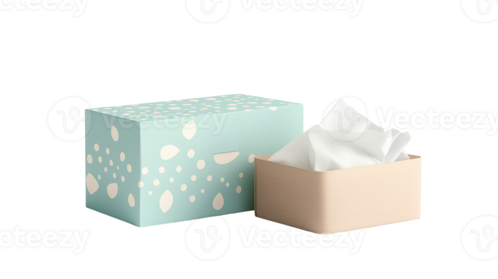 Pack of Tissues and Tissue Box Suitable for Various Uses Including Home, Office, and Medical Environments, Perfect for Personal Hygiene and Cleaning Tasks. png