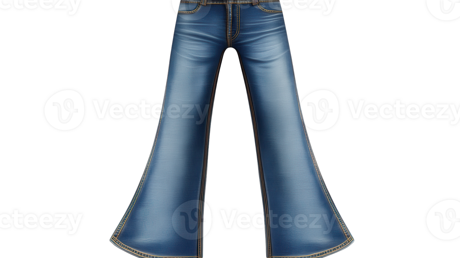 Stylish Vintage Flared Jeans Perfect for Casual Outfits and Retro Fashion Lovers Seeking Timeless Style. png