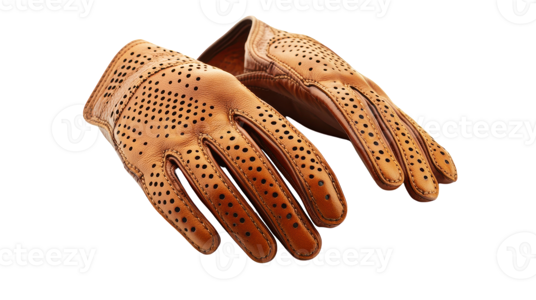 Stylish and Durable Leather Driving Gloves with Perforation for Enhanced Breathability and Comfort on the Road, Perfect for Automotive Enthusiasts and Everyday Use. png