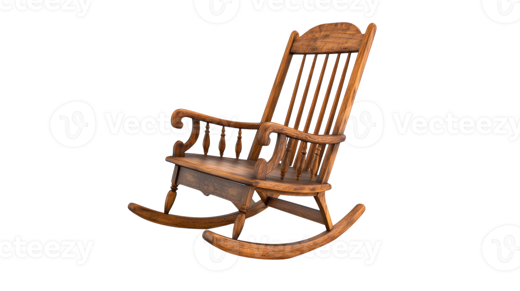 Wooden Rocking Chair Perfect for Cozy Living Spaces and Relaxation Areas, Ideal for Home Decor or Nursery Use. png