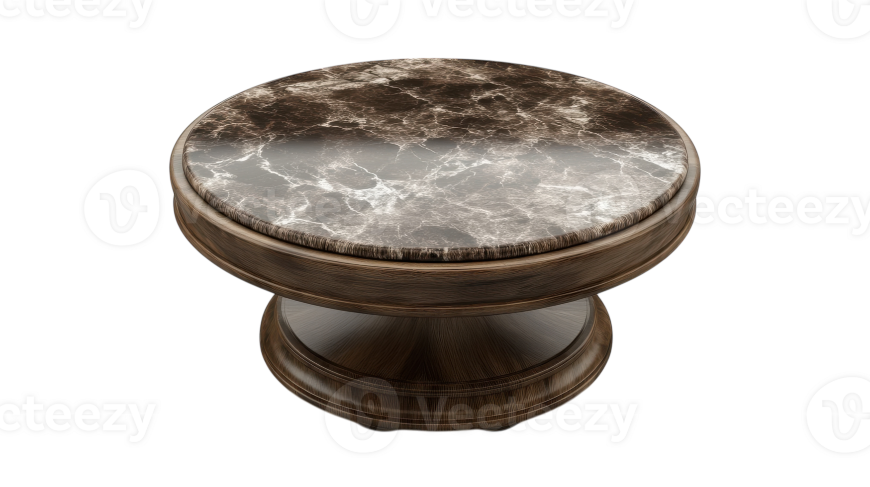 Elegant Round Coffee Table with a Stunning Marble Top Perfect for Modern Living Rooms and Stylish Interiors. png
