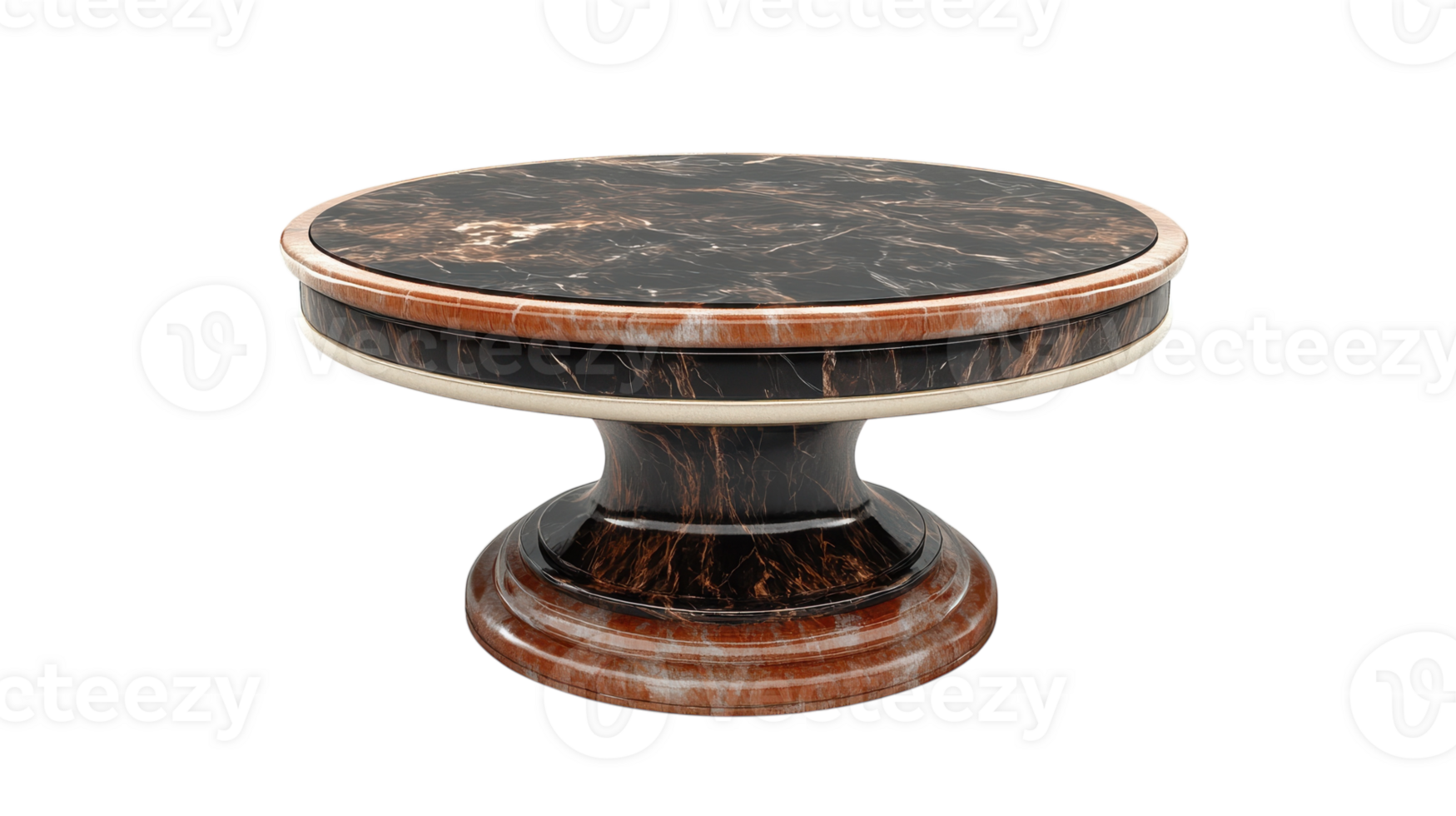Stylish Round Coffee Table Featuring a Luxurious Marble Top Perfect for Enhancing Living Room Aesthetics and Functionality. png