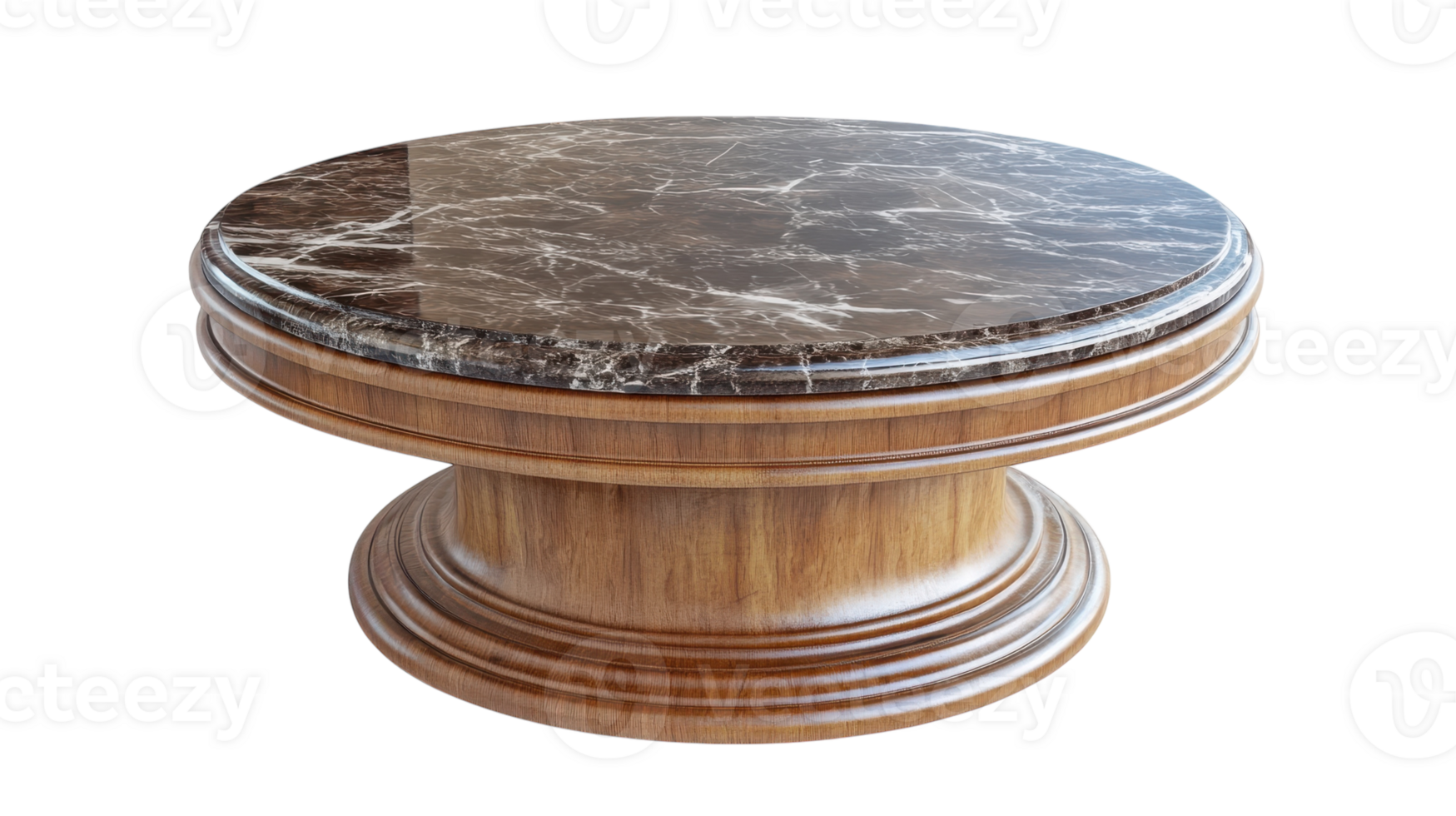 Elegant Round Coffee Table with a Stunning Marble Top Perfect for Modern Living Rooms and Chic Interiors. png