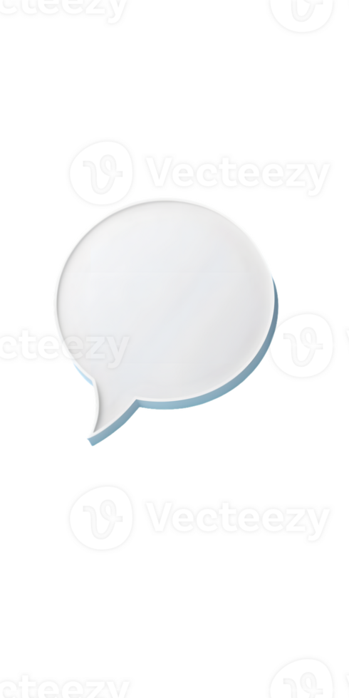 White Speech Bubble Communication Symbol png