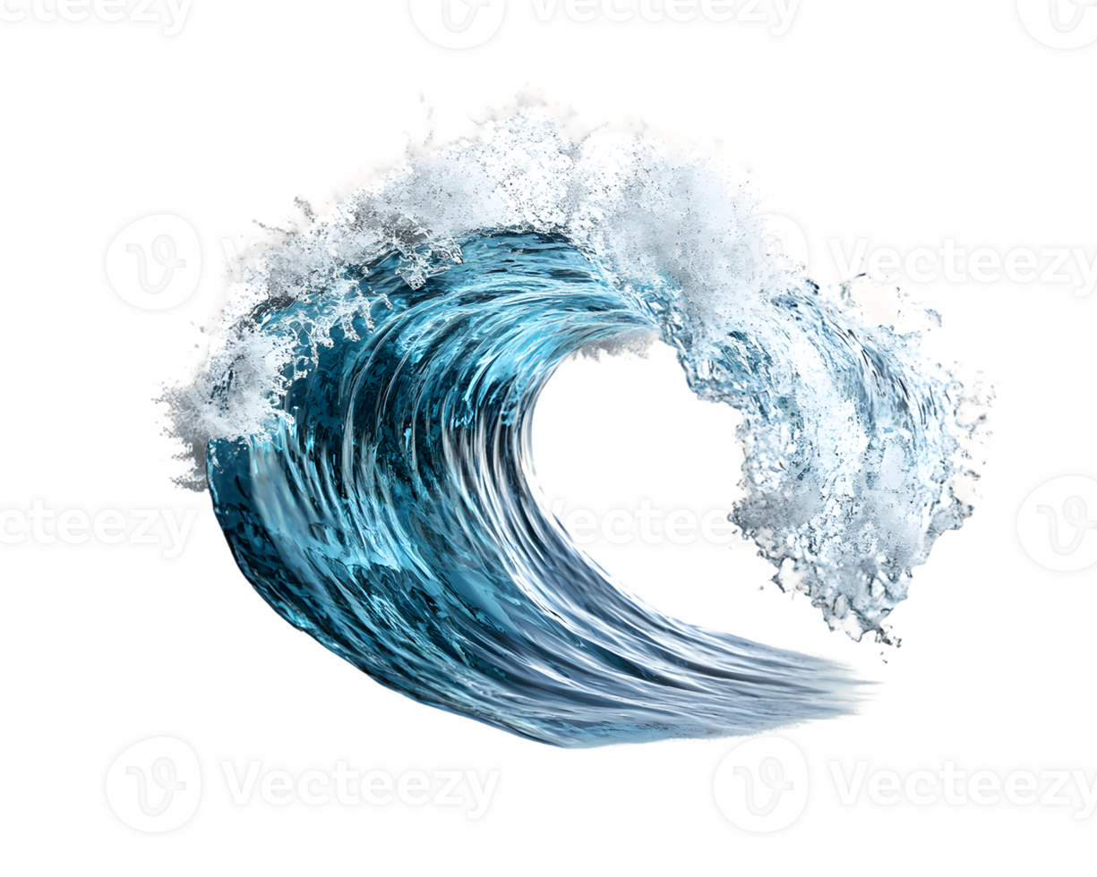 Dynamic Ocean Wave with Textured Detail png