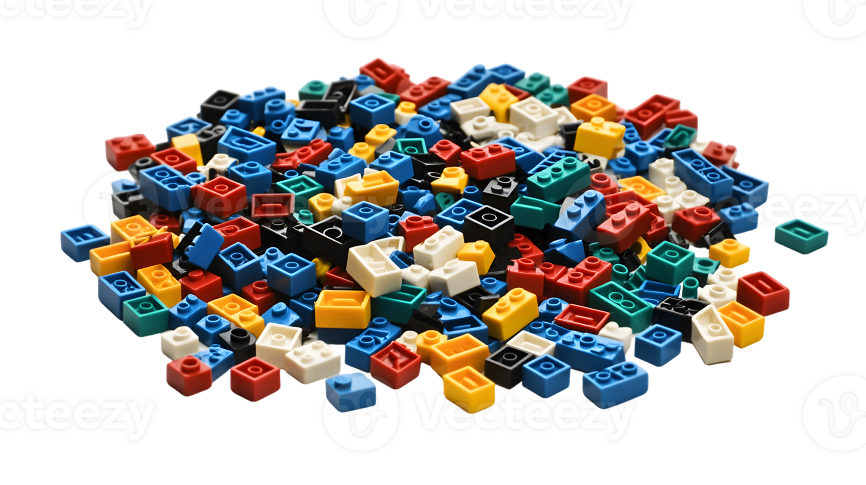 Colorful Plastic Building Brick Blocks png