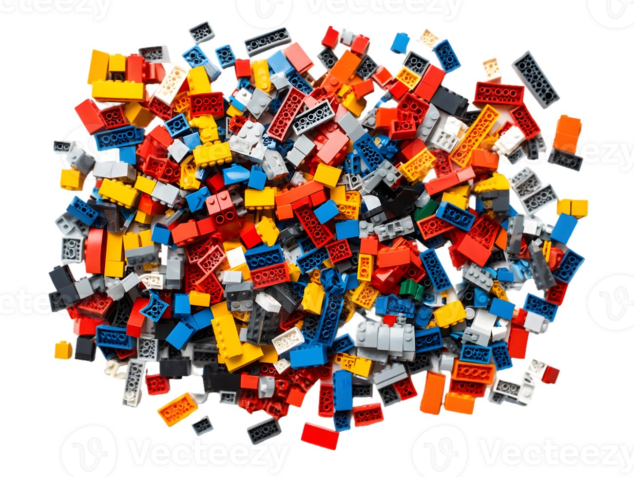 Colorful Plastic Building Blocks png