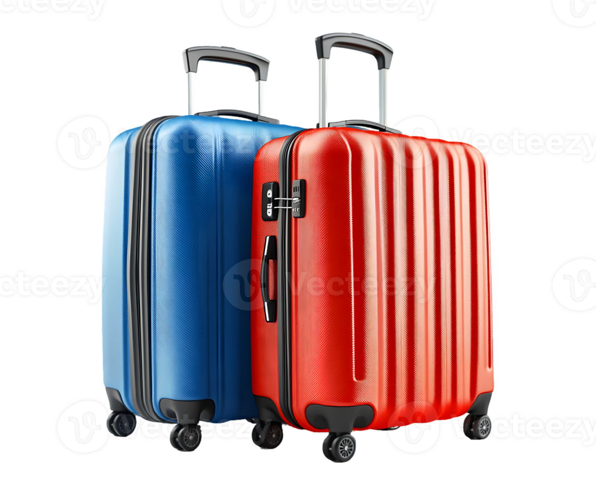 Pair of Stylish Suitcases for Travel png