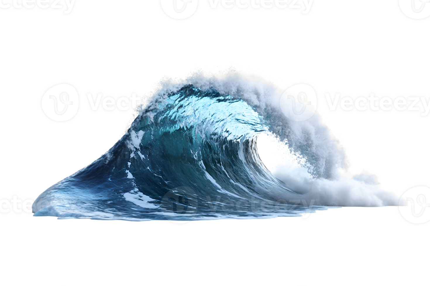 A Powerful Ocean Wave Crashing png