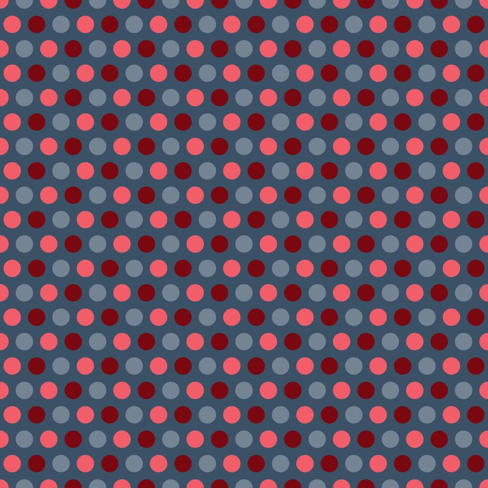 Seamless geometric pattern of multi-colored small dots on a dark gray background vector