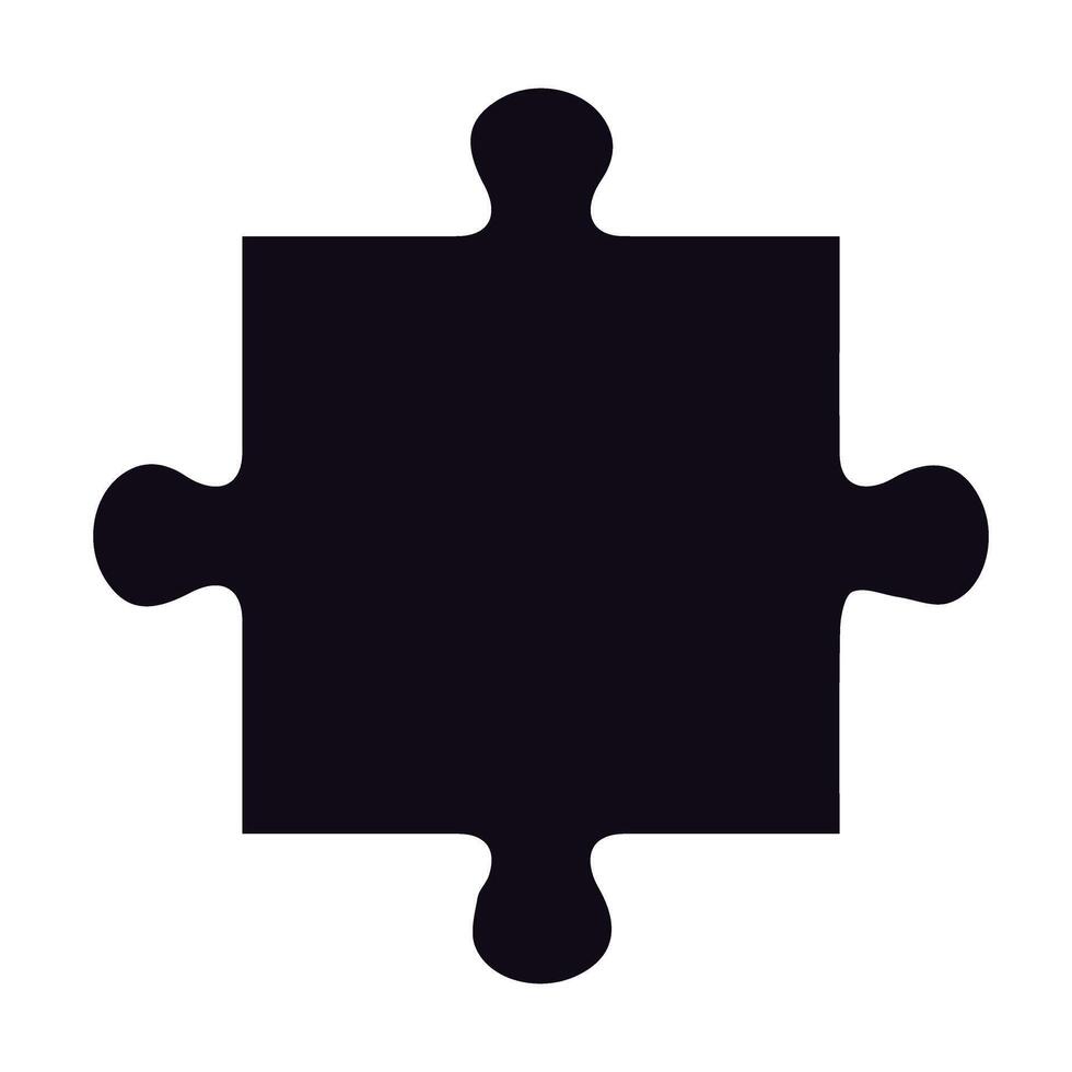 Jigsaw puzzle icon design vector