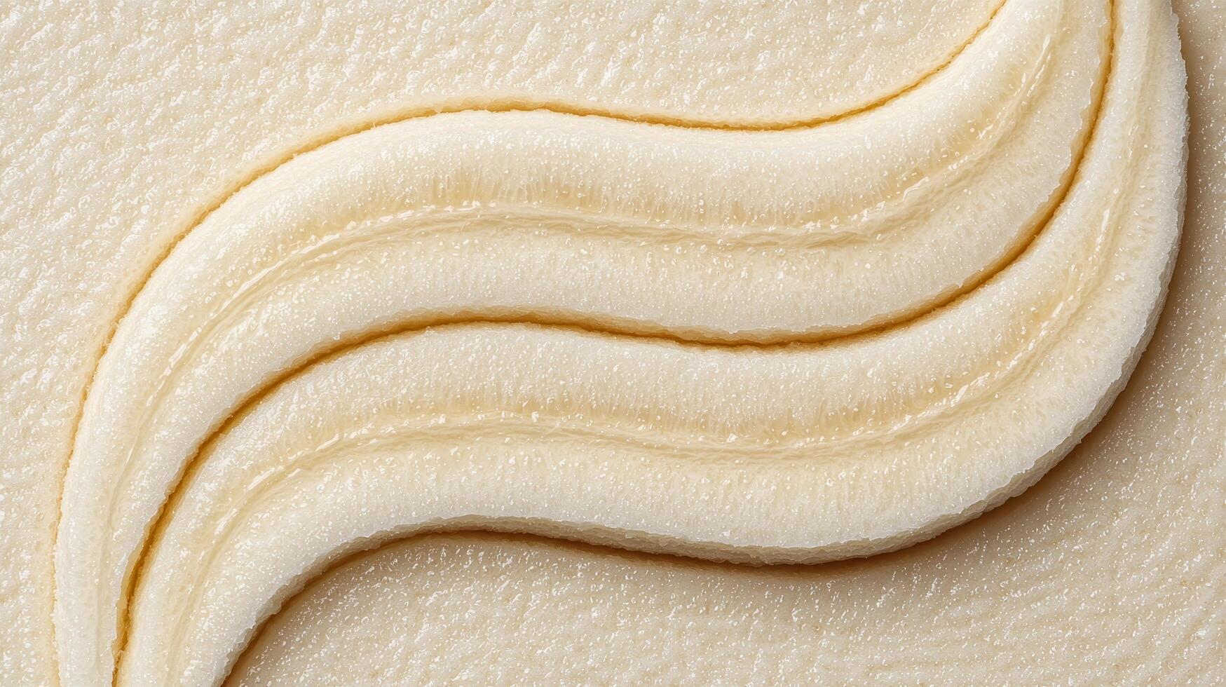 Creamy Beige Textured Background Swirled Pattern Abstract Design Close up Macro Shot photo