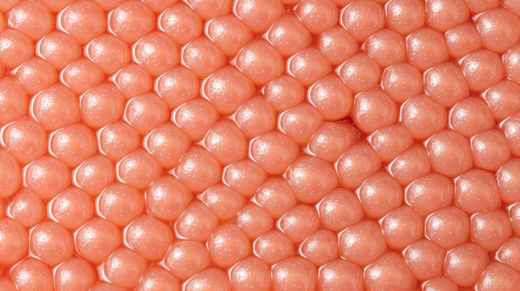 Abstract Background of Close Up Shiny Peach Colored Spheres in a Hexagonal Pattern photo