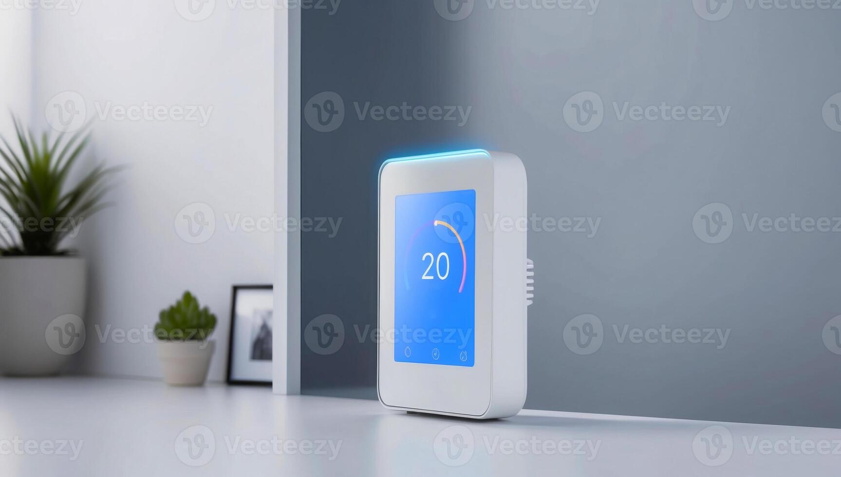 Smart home systems that automatically adjust heating, cooling, and lighting based on occupancy, utilizing solar power, sustainability and comfort photo