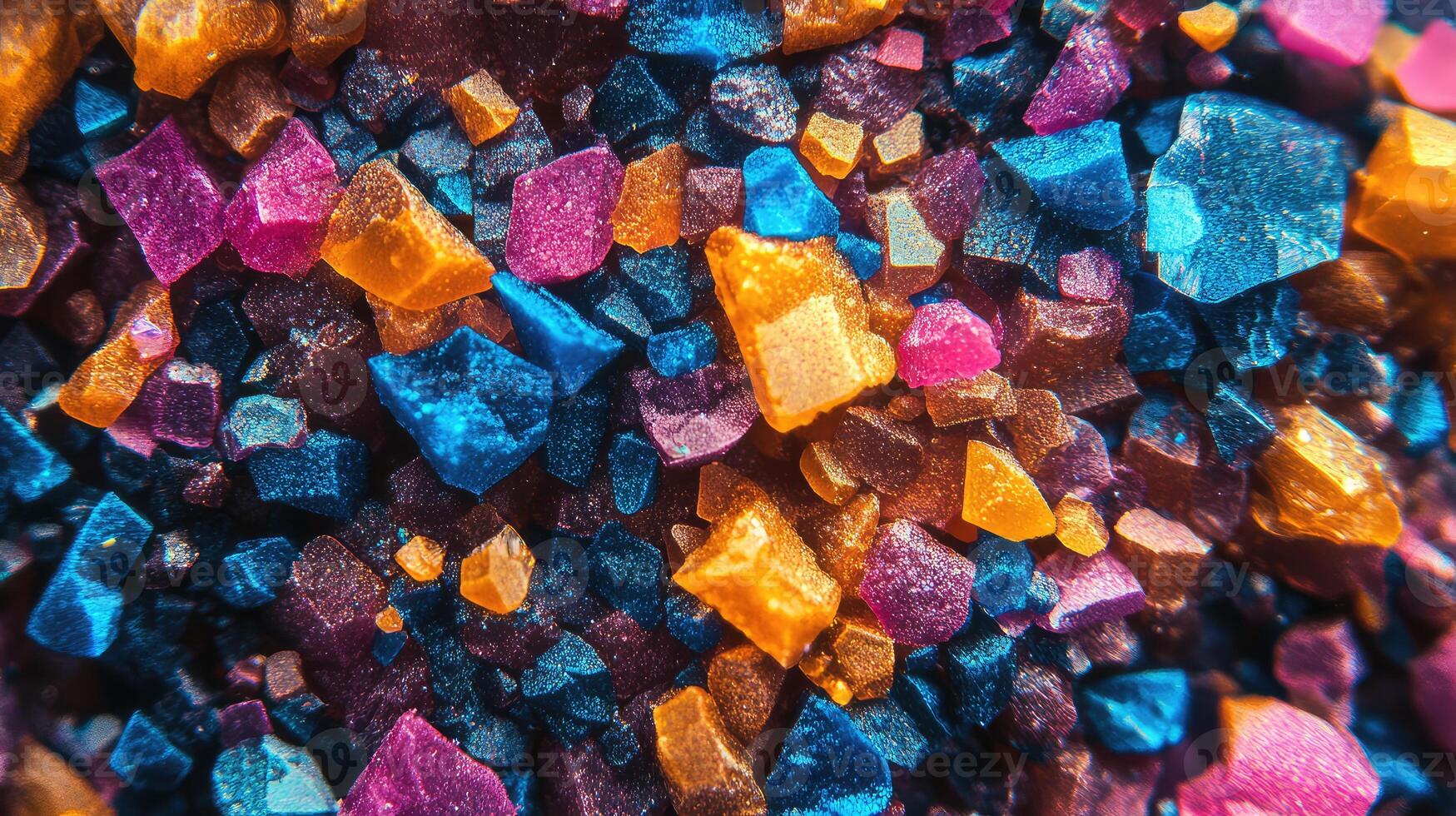 Vibrant Colorful Surfboard Wax Granules An Intense Microscopic View photo