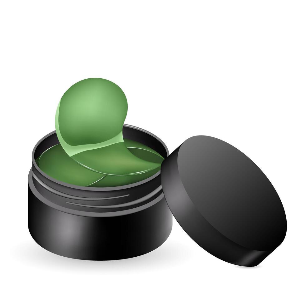 Hydrogel eye patches. Skin care product for under eyes vector
