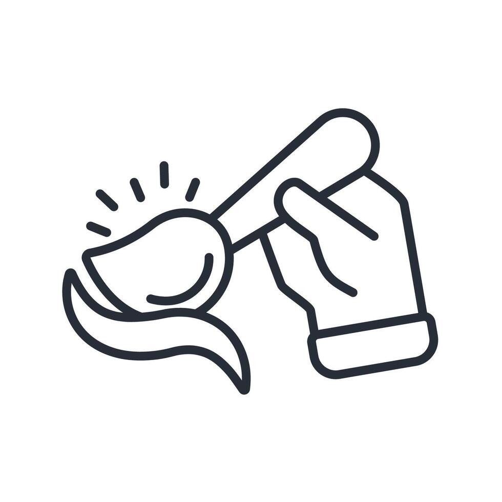 Painting icon. .Editable stroke.linear style sign vector