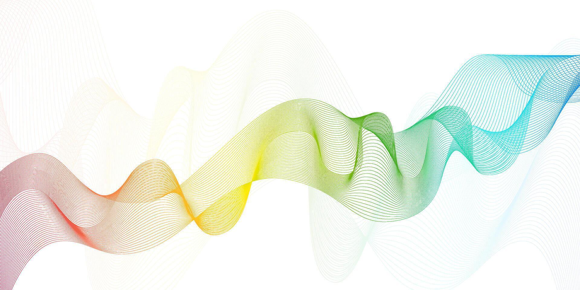Color wave Smooth wave flow vector
