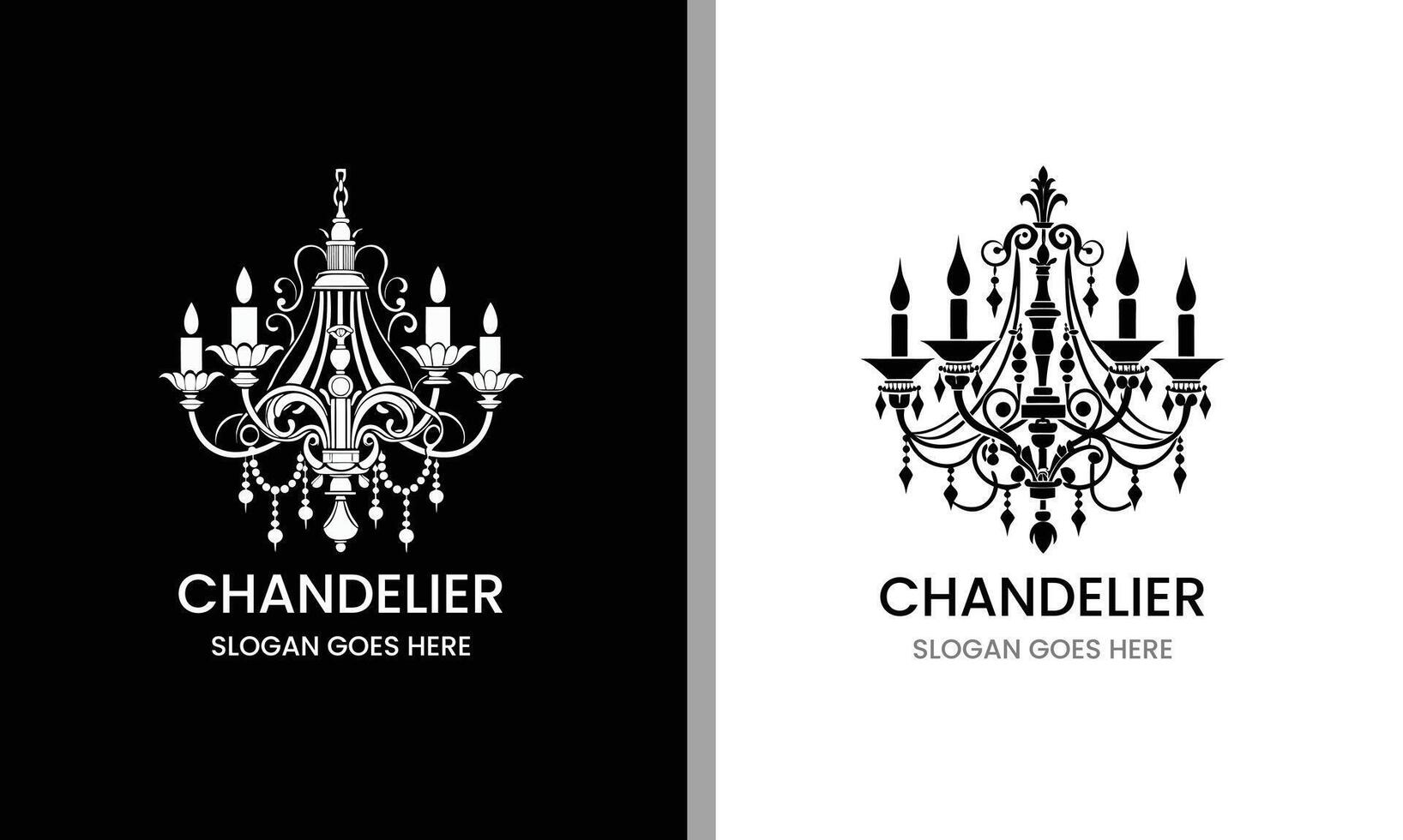Chandelier design concept vector