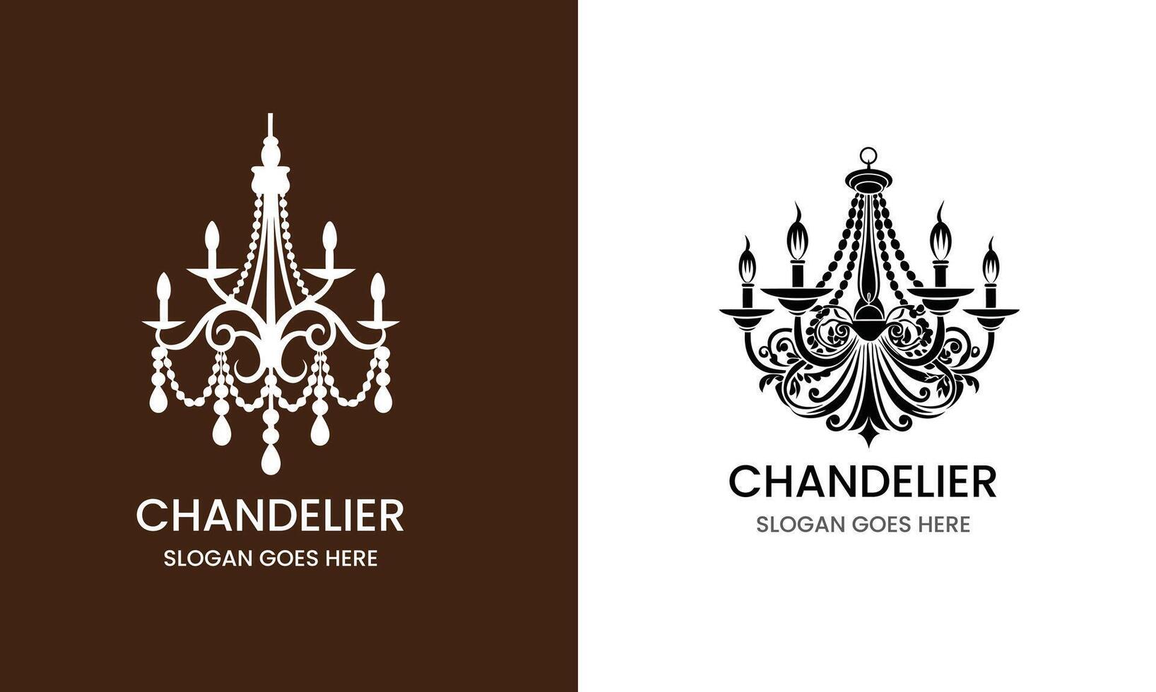 exclusive Chandelier design concept illustration vector