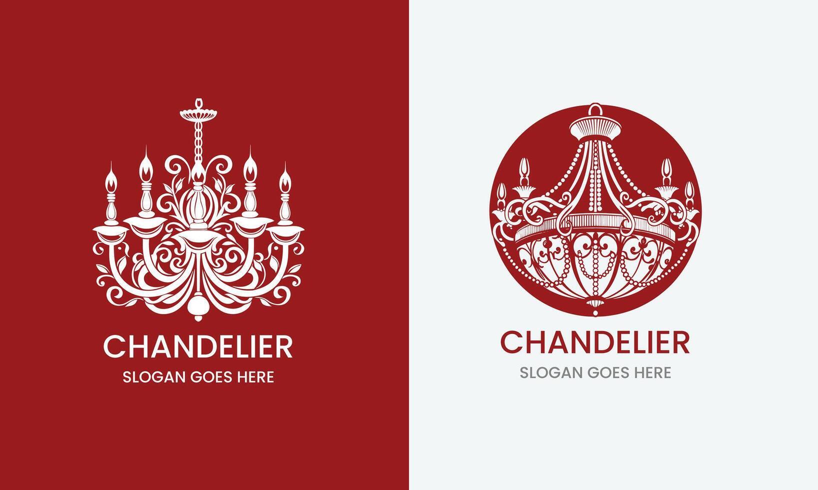 Chandelier design concept illustration vector